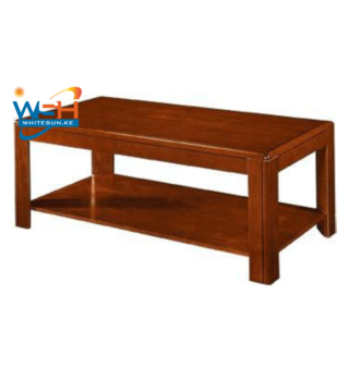 Brown Wooden Rectangular Center Table