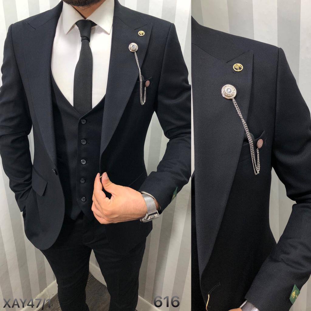 Mid Gray Slim Fit Bernardo Cavalli Suit