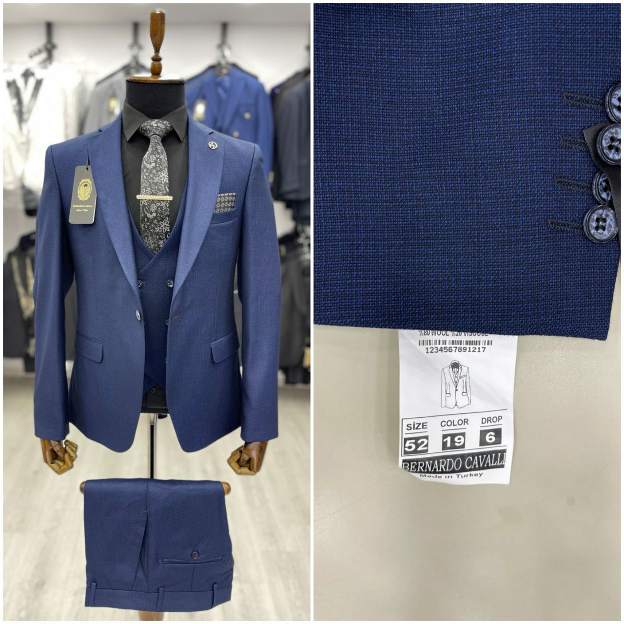 WSG 10,000 Slim fit Size 52 Dusky blue