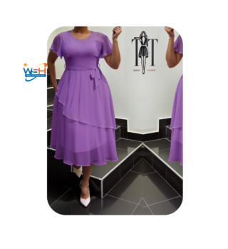 Purple Ruffle Dress