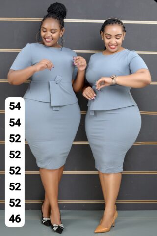 Sky Blue Hem Dress
