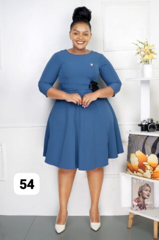blue dress