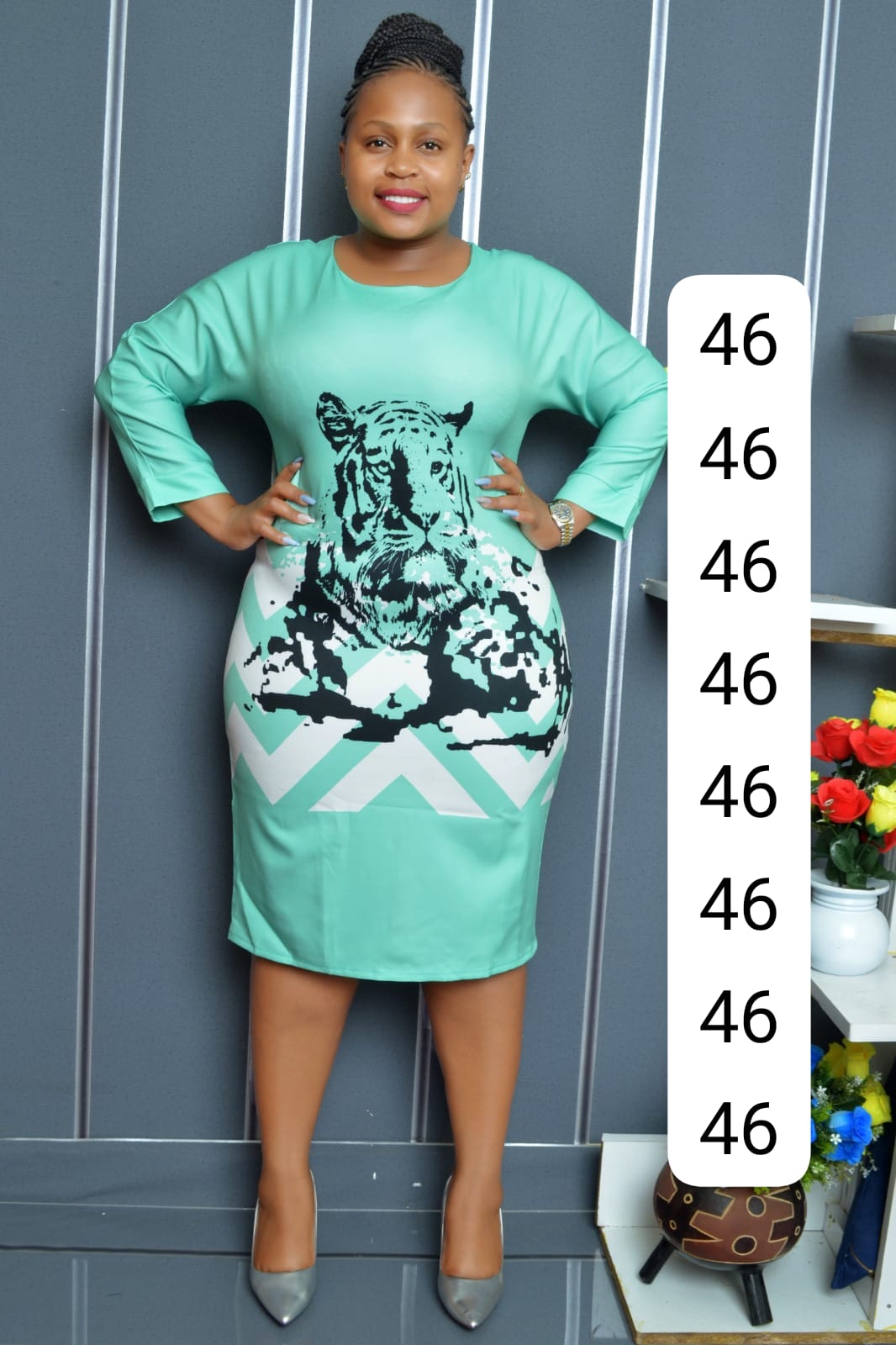 Stylish Tiger Print Dress