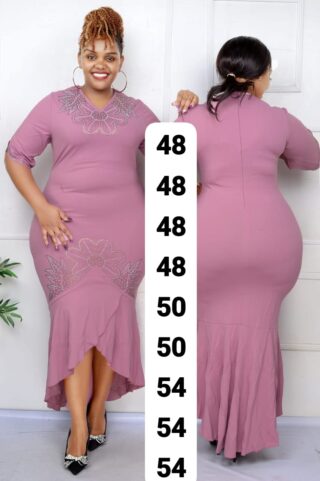 Elegant Pink Mermaid Dress