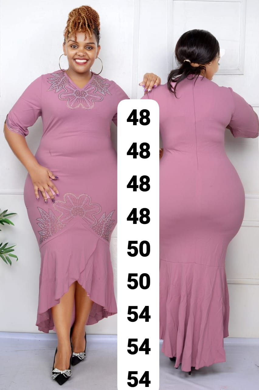 Elegant Pink Mermaid Dress