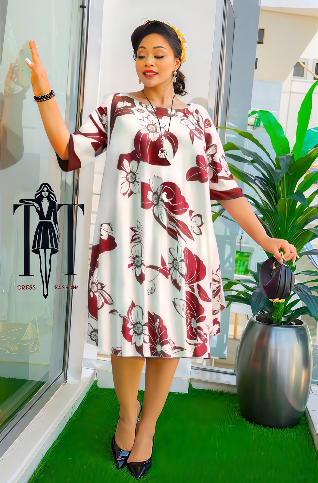 Golden Blossom Dress - Image 2