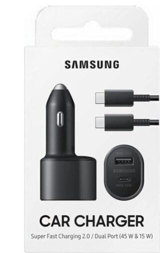Samsung Car Charger Super Fast 45W And 15W
