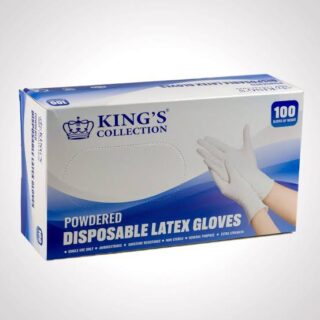 LATEX POWDERED GLOVES MEDIUM 100S