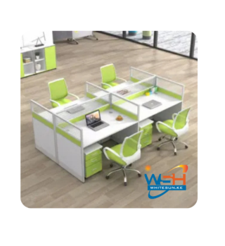 4-Way modular office workstation