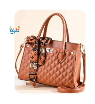 Quilted Brown Handbag
