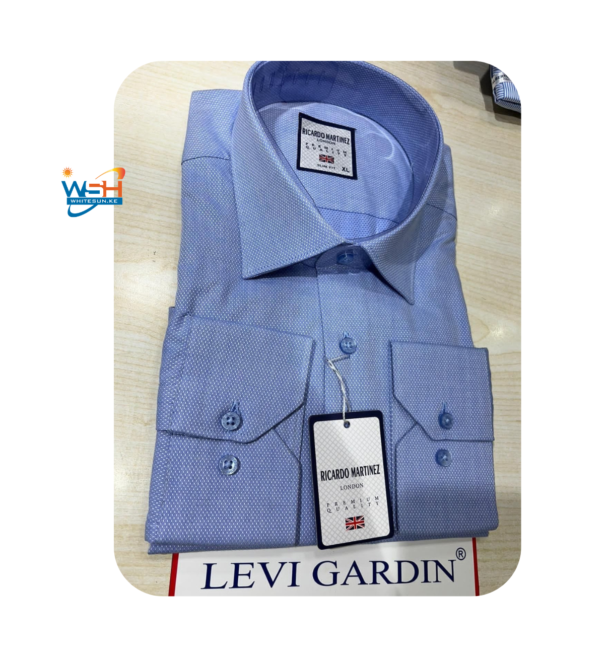 Levi Gardin Men’s Blue Dress Shirt