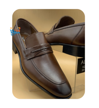 Braided Elegance Leather Dress Shoe