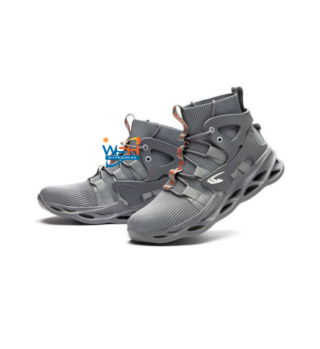Fashion Safety Shoes Steel Toe Work Boots Fabric High-Top
