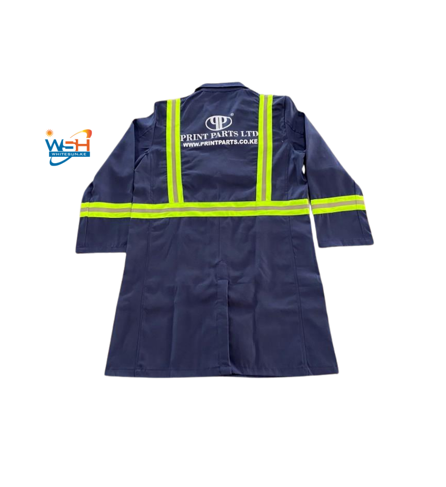 TETRAX DUSTCOAT WITH REFLECTIVE TAPE & PRINT