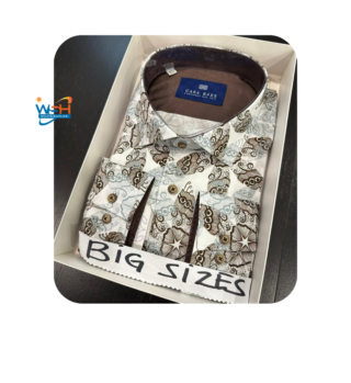 Casa Big Sizes Patterned Shirt