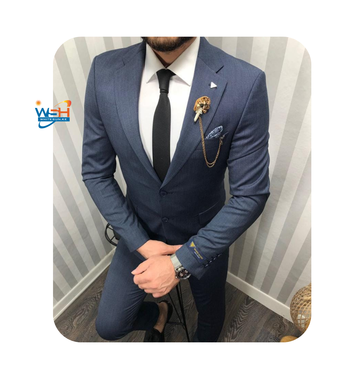 Grey Slim Suit Direct MARIO BOSS