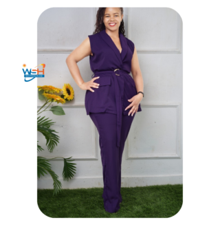 PURPLE LADIES PANTS AND TOP SET