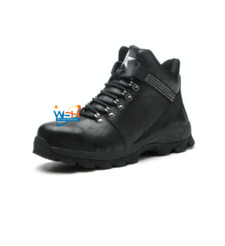 Fashion Safety Boots Steel Toe Work Shoes Durable Leather Upper