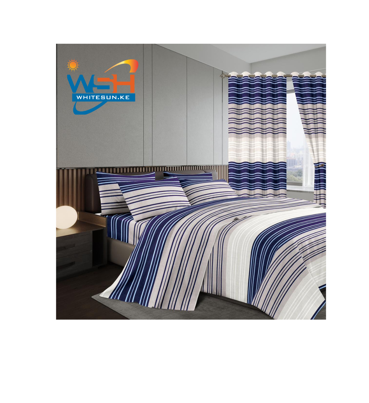 Duvet set with matching curtains