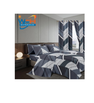 Duvet set with matching curtains