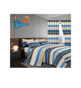 Duvet set with matching curtains