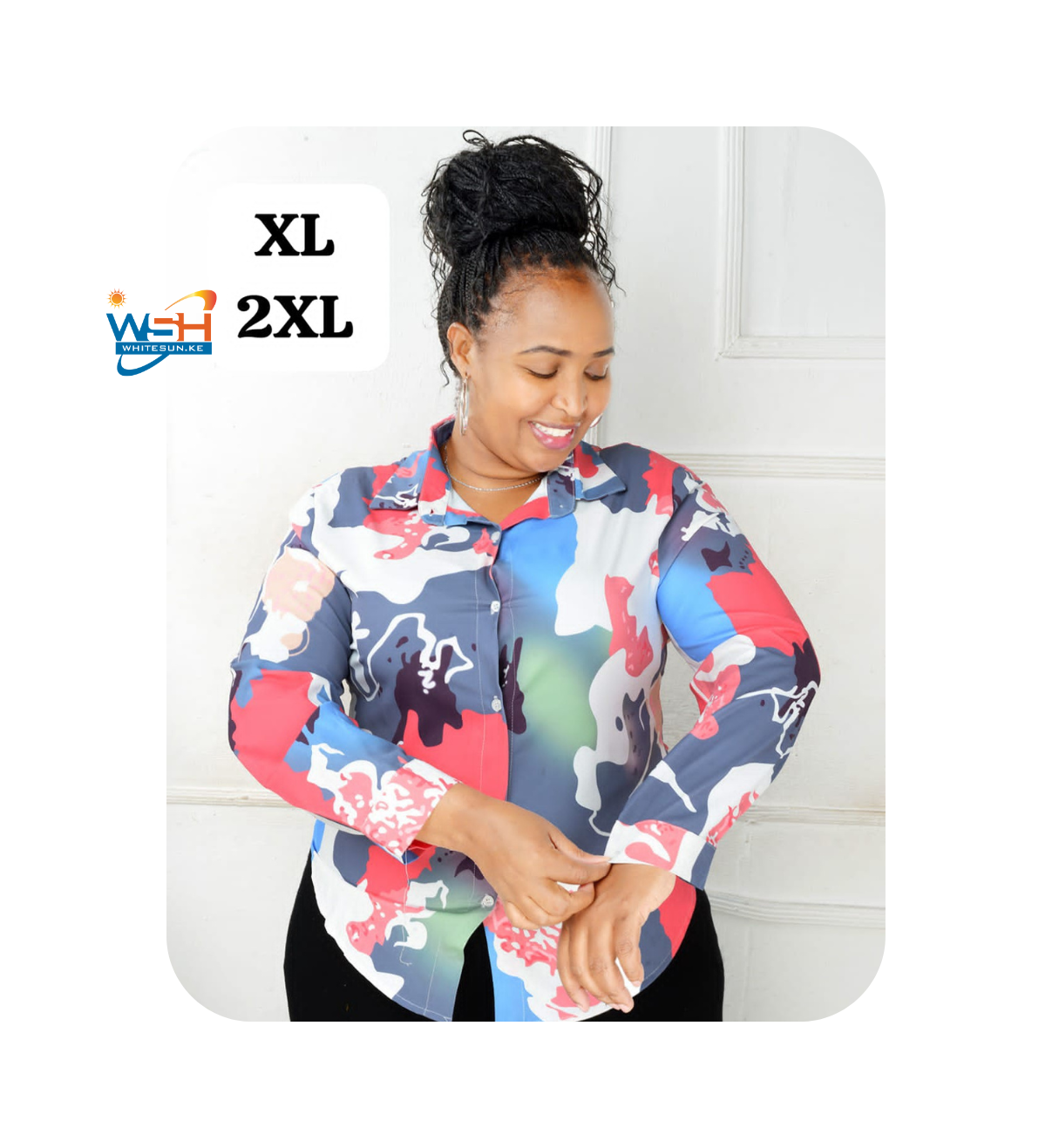 Elegant Camouflage Long Sleeved Shirt