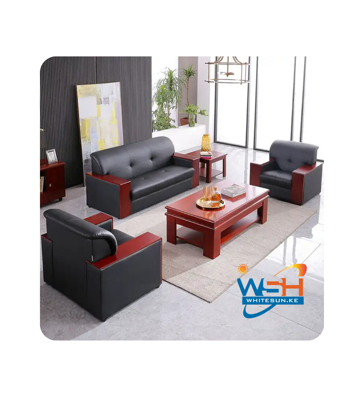 5 Seater Executive office Sofa - Image 6