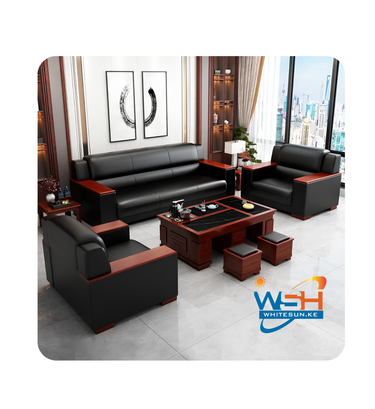 5 Seater Executive office Sofa - Image 4