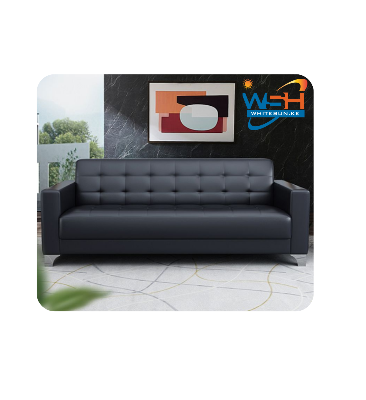 5-Seater Leather Executive Sofa - Image 3