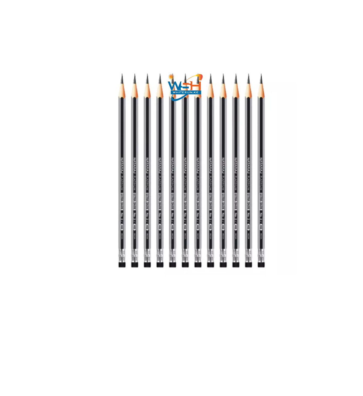 Nataraj Pencil 2B Platinum Extra Dark With Eraser 12pcs P01584 - Image 2