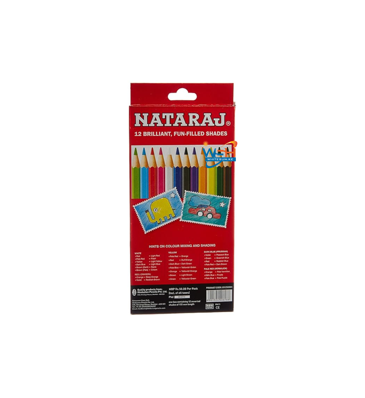 Nataraj Full Size Colour Pencils - 12 Shades - Image 2