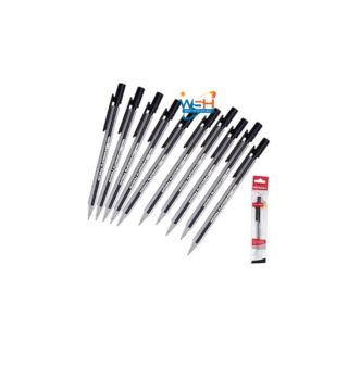 NATARAJ Platinum-X Mechanical Pencils, 0.5mm Lead Size, Pack of 10, Rubber Tipped, Propelling Pencils, Write Draw Sketch Draft, Perfect for School Office Home Use