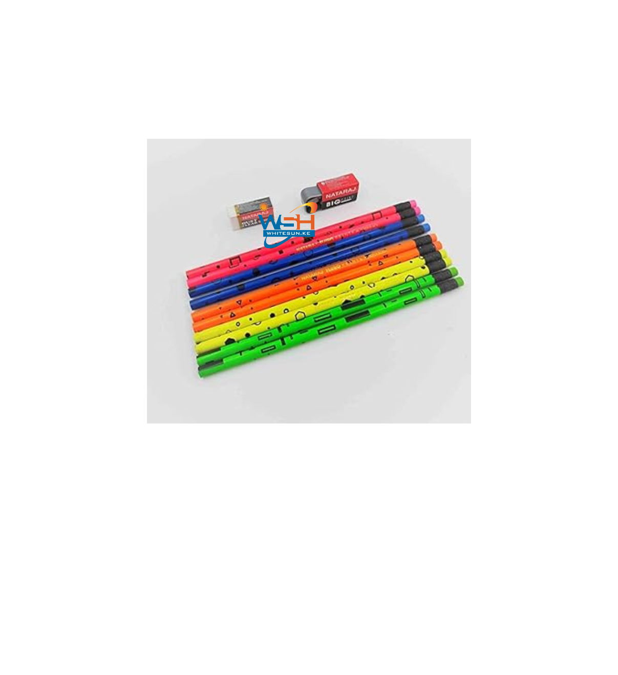 Nataraj fluro prints Pencils, Round Shape Body for Strong Grip, Multipal colour look for executives, Easy Sharpening, Good Handwriting, Free Sharpener, Superior lead - Image 3
