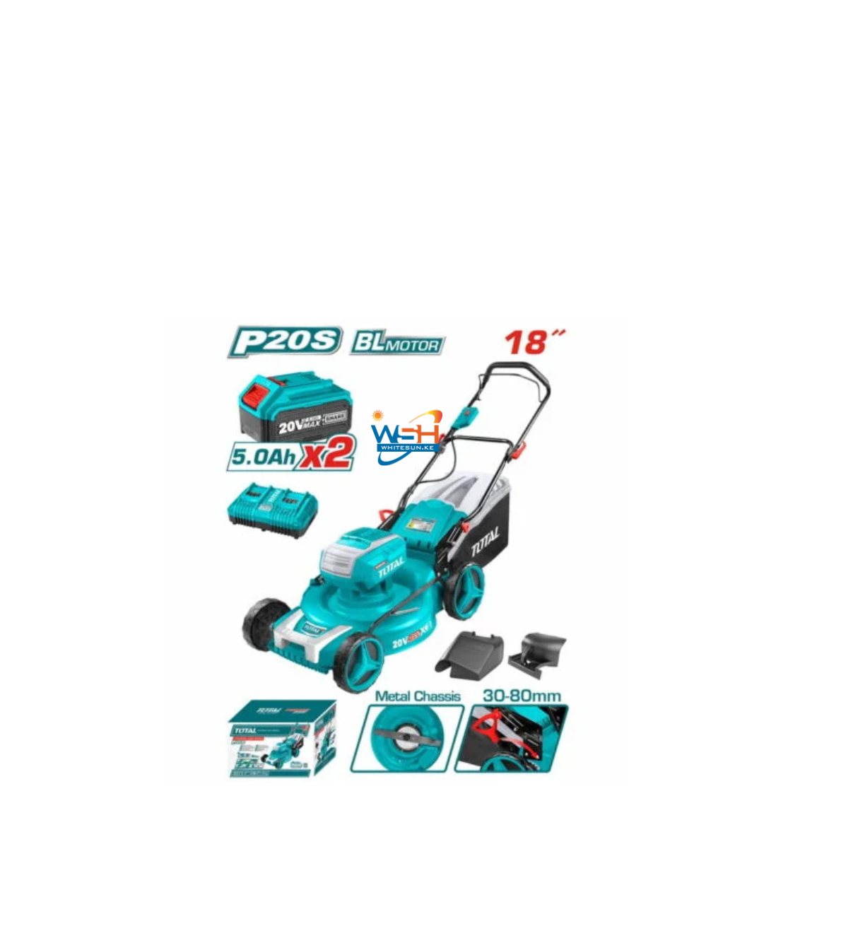 Total Cordless lawn mower 40v