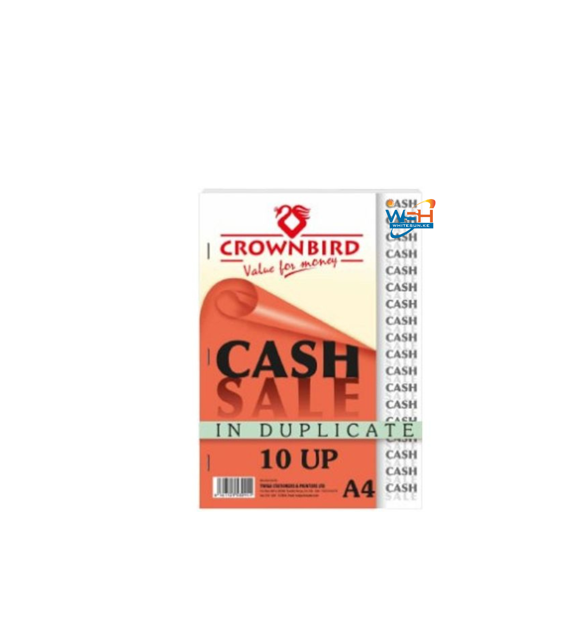 Crownbird cash sale book A4