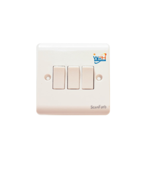 Scanford 3 Gang 2 Way Switch