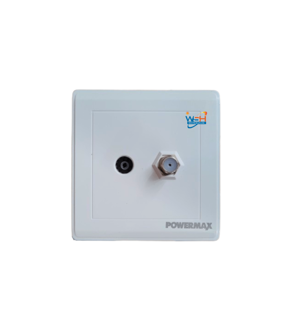 Powermax BSR White TV+Satelite Socket