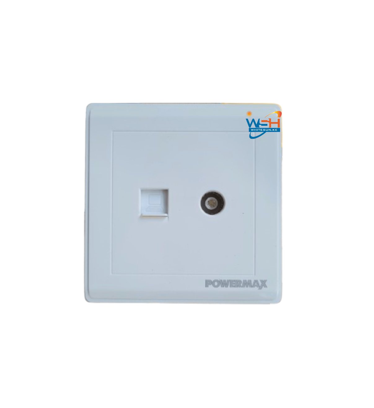 Powermax BSR White TV+Internet Socket