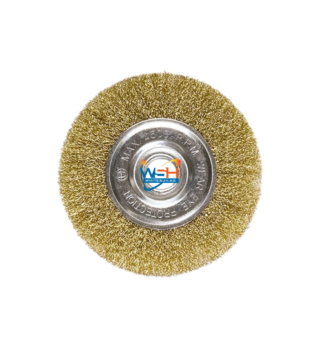 MTX CRIMPED WIRE WHEEL BRUSH, BRASS-COATED