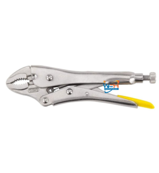 Locking pliers curved jaw 180