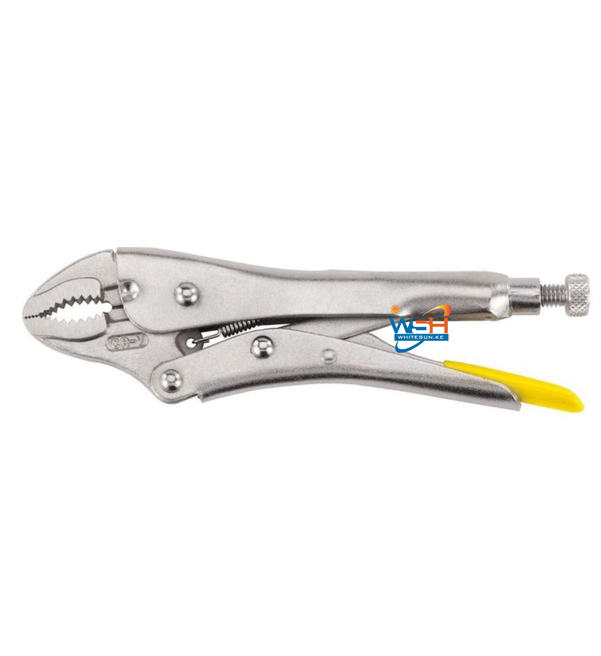 Locking pliers curved jaw 180
