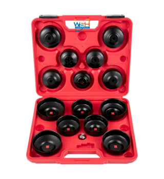 OIL FILTER WRENCH CUP TYPE SET 1/2' 14 PCS BIG RED