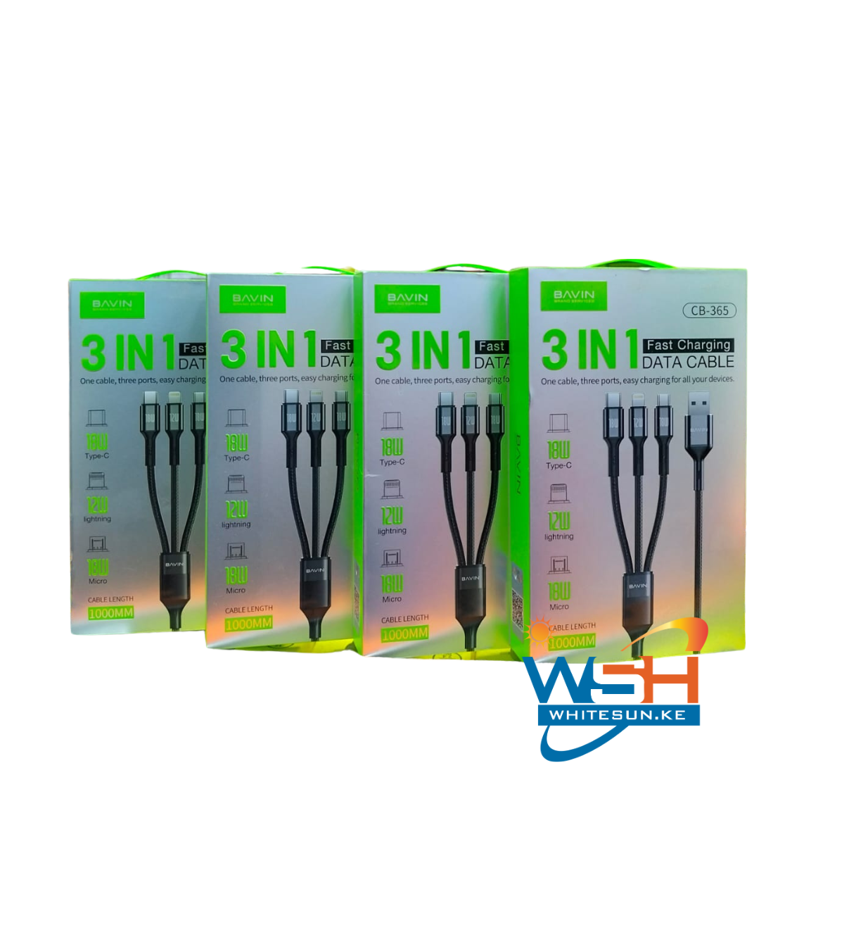 BAVIN CB365 3-in-1 Fast Charging Cable