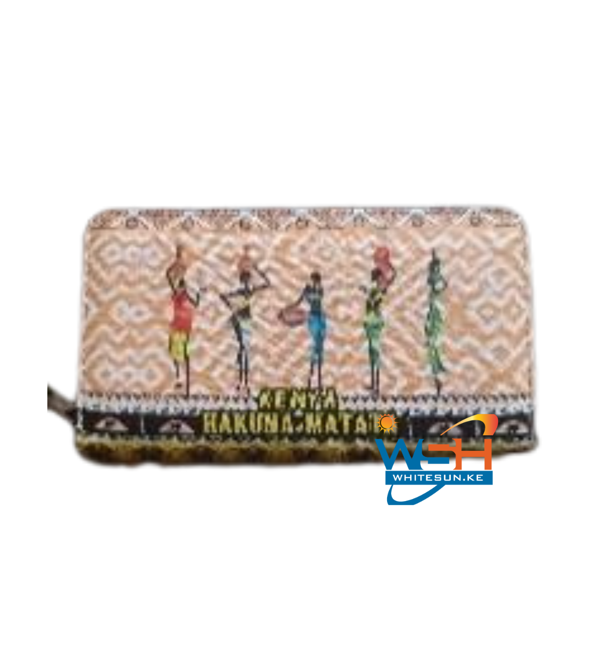 PU PURSE MAASAI ORANGE