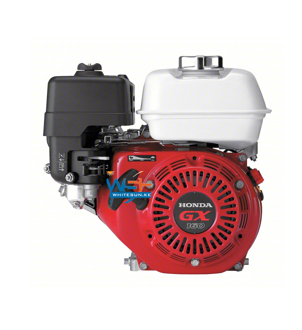 HONDA Gasoline Engine: Series GX160 Series, 7.6 lb-ft Gross Torque, 4.8 hp Horsepower, Horizontal