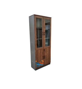 2-Door wooden office bookcase