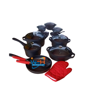 Signature 12 Pieces Heavy Die Cast Non-Stick Cooking set Pot Sufuria Set with a pan
