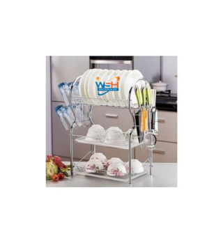 3 Layer Stainless Steel Dish Rack Drainer