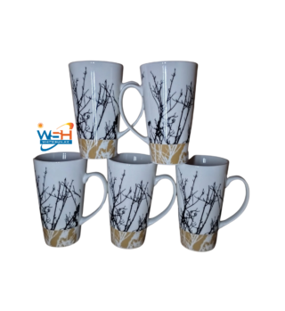 Glass 6pcs long mug