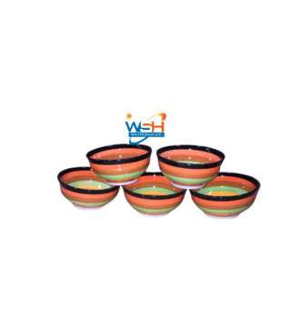 6Pc Ceramic Bowls Soup/Cereal/Fruit Bowls